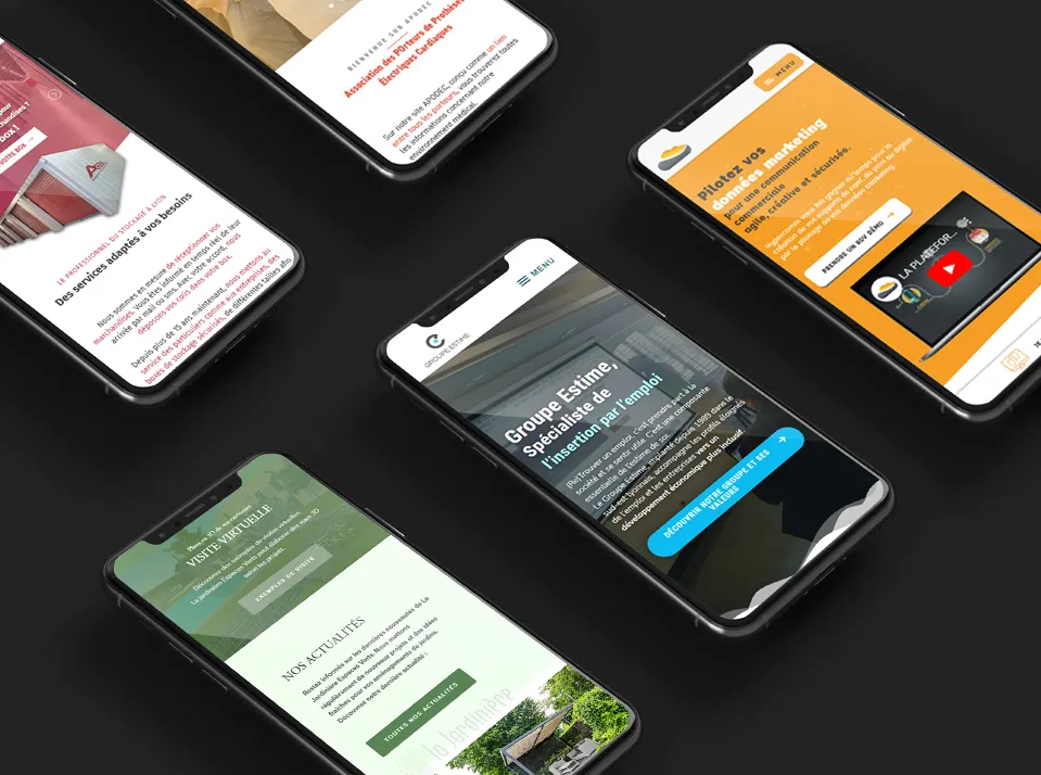 Présentation projets web sur mobile