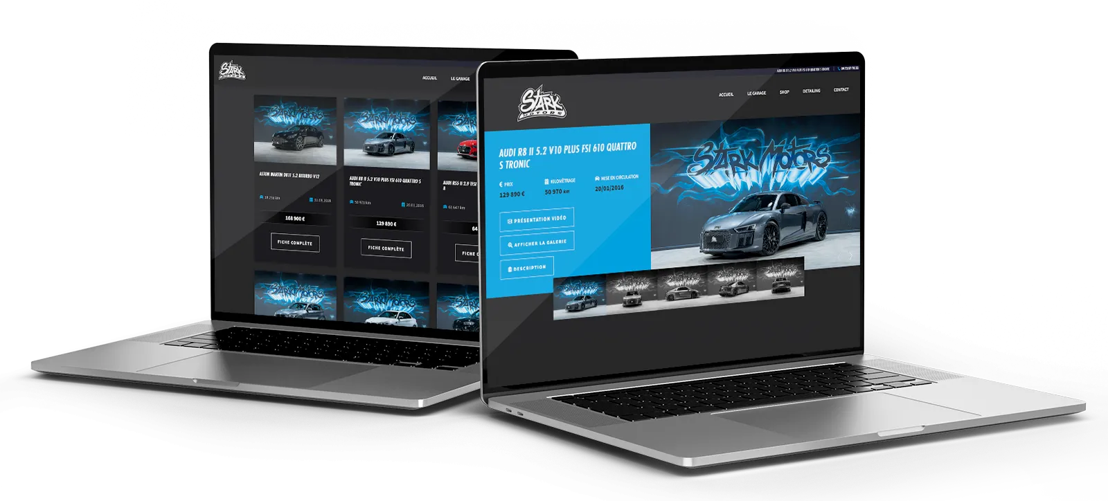 présentation du site stark motors