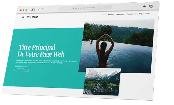 modèle site web pas cher