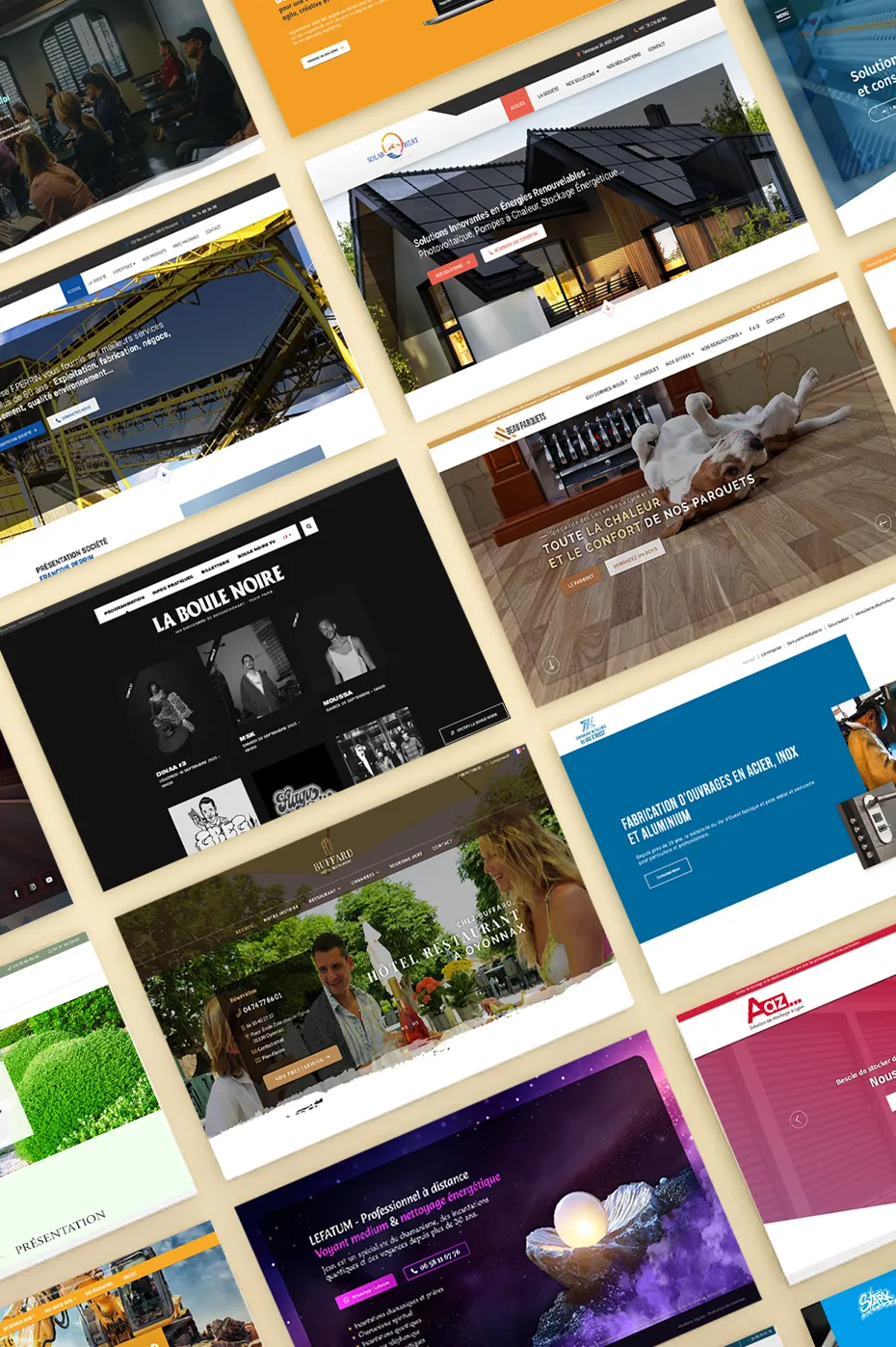 Présentation sites webs sur mesure